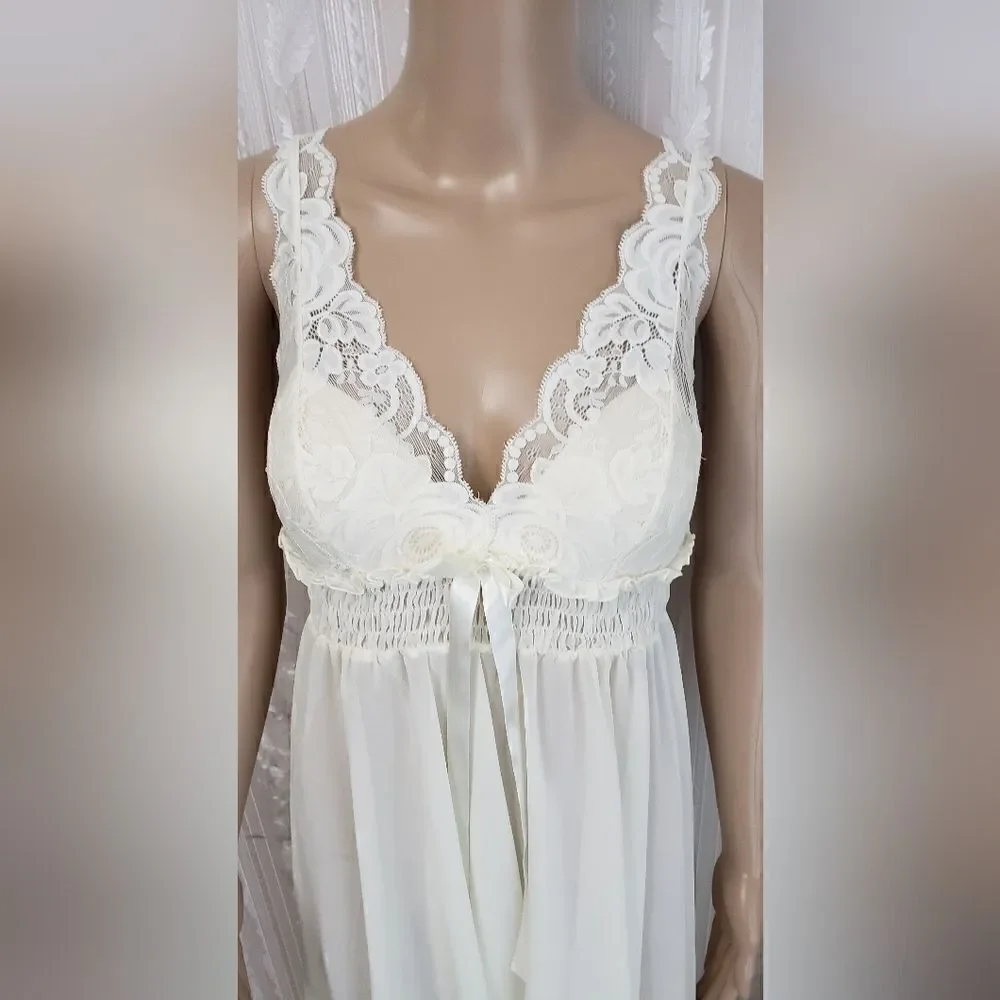 Enchanted Intimate Assymetric Lace Dress Size Small
